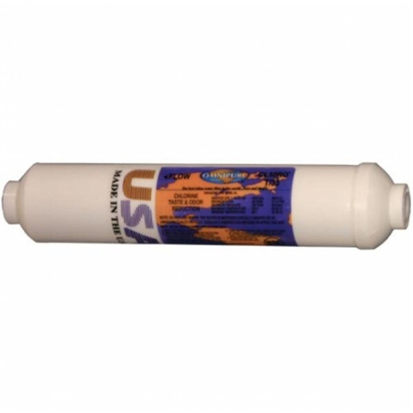 Commercial Water Distributing OMNIPURE-CL10ROT40-B Omnipure OMNIPURE-CL10ROT40-B Carbon Inline Water Filter - .25 in. FPT OMNIPURE-CL10ROT40-B - main